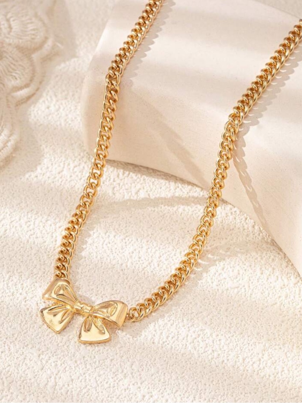 Riviera Gold Bow Collar Necklace - Picture 3 of 4